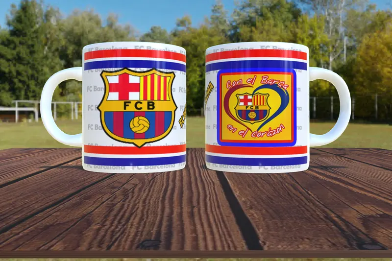 Taza personalizada del FC Barcelona sublimada en San Cristóbal, Táchira
