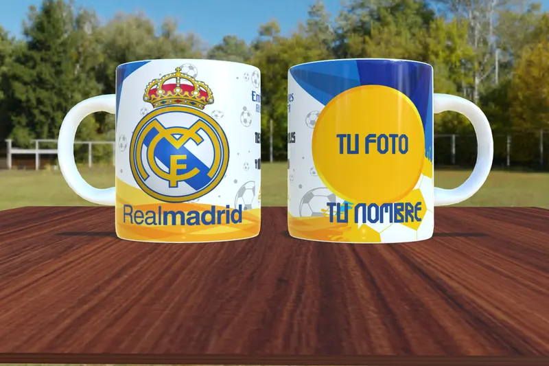 Taza personalizada del Real Madrid para el día del padre en San Cristóbal
