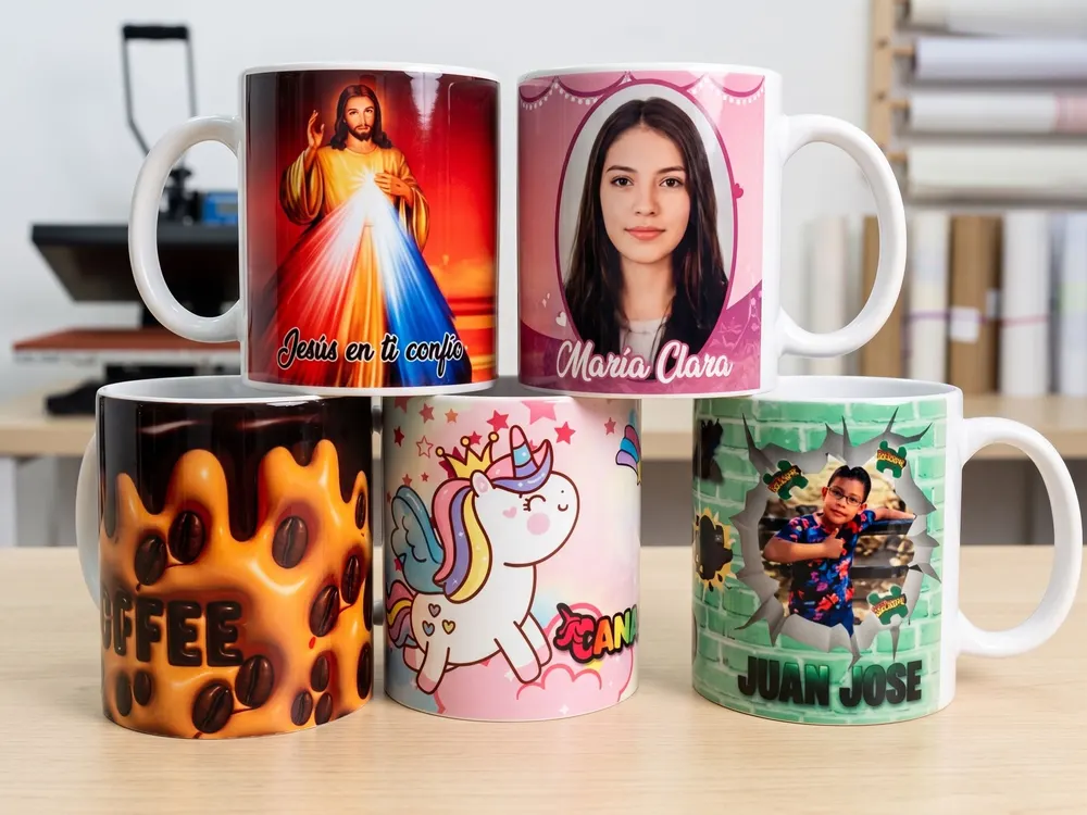 Tazas sublimadas por SubliVen en San Cristóbal